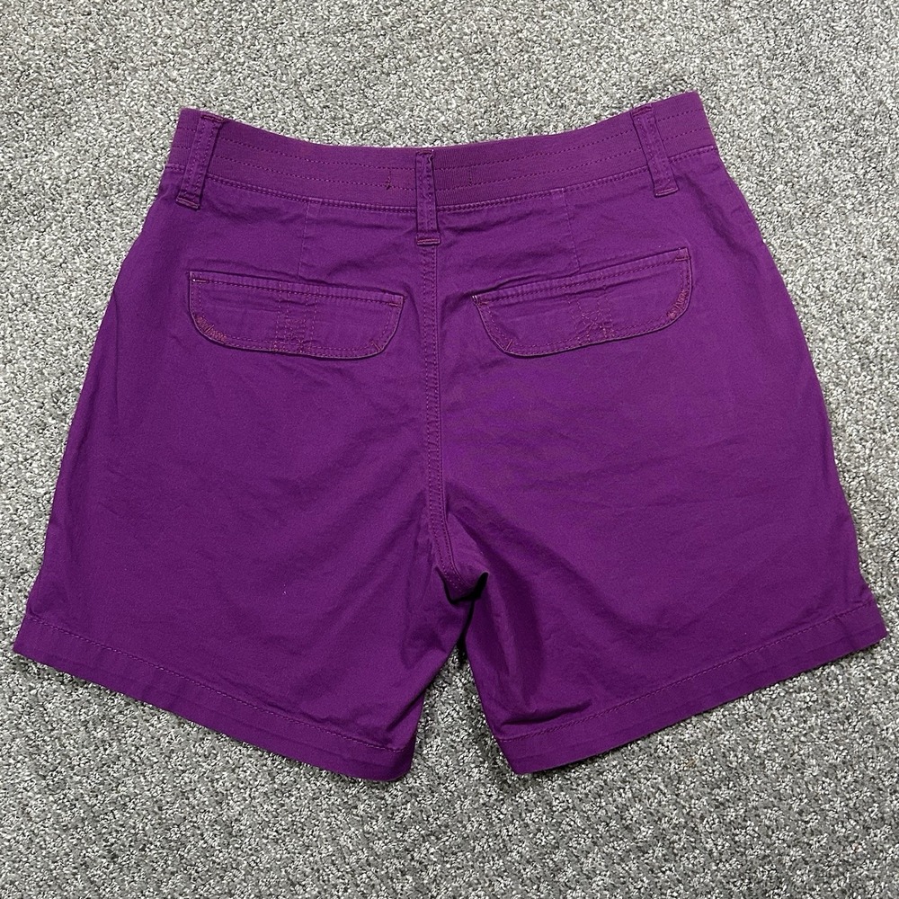Lee Stretch Relaxed Fit Shorts - Womens 4 - Just Below The Waist Purple EUC! - Picture 3 of 7